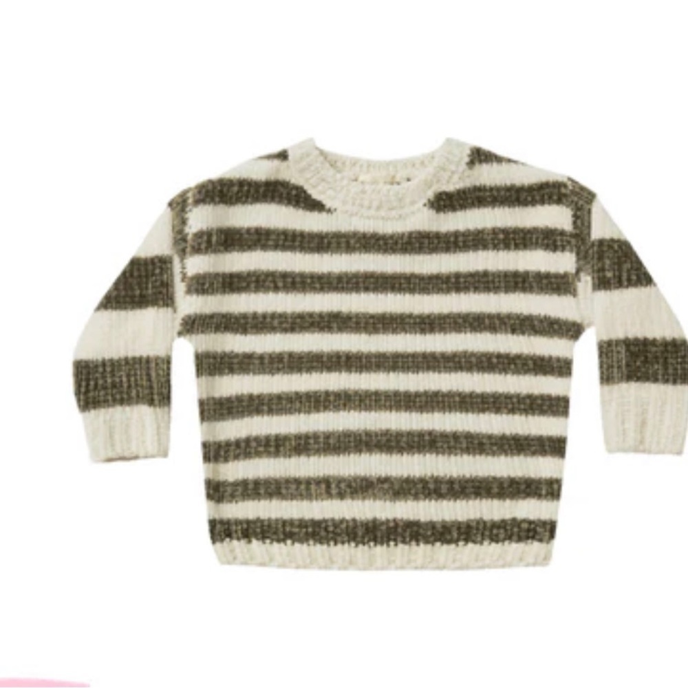 Striped Knit Sweater chenille nwt by Rylee and Cru